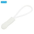 thumbnail image 3 of Unique Bargains Remplacement de Poignées à Fermeture Éclair 30 Pack Rallonge pour Bagages Sacs à Dos Vestes Blanc, 3 of 5