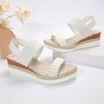 thumbnail image 5 of Mostsola Womens Sandals Wedge Espadrilles Dressy Slingback Heels Open Toe Platform Sandals, 5 of 8