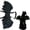 Black, variant on Adjustable Furry Pet Angel & Bat Wings, Halloween Costume Accessory for Cats and Small Dogs, Fairy Dress‑Up Wings for Pets