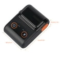 thumbnail image 2 of Portable Receipt Printer 58MM Thermal Printer Mobile POS Printer USB BT Connection Support ESC/POS Command Compatible with Windows Android iOS for Supermarket Store Restaurant, 2 of 8