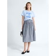 thumbnail image 2 of Free Assembly Women's and Women's Plus Embroidered Cotton Midi Skirt, Sizes 0-26W, 2 of 5