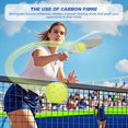 thumbnail image 3 of Carbon Fibre Set Lightweight Racket for Men Women USAPA Approved, 3 of 5