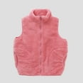 thumbnail image 4 of LFEOOST Toddler Boys Girls Vest Fleece Plush Waistcoat Sleeveless Jacket Warm Top, 2-3Years, Hot Pink, 4 of 4