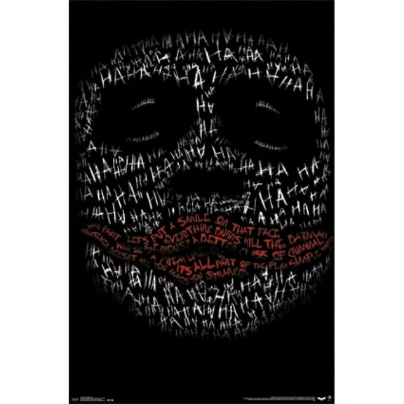 The Dark Knight - Joker Face Poster Print (24 x 36)