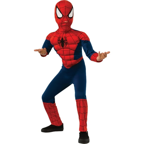 Rubie's Marvel Ultimate Spider-Man Deluxe Muscle Chest Costume, Child ...