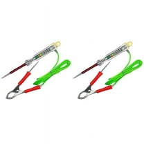 2024 TOP! 2X Automotive LED Circuit Tester 6-24V Test Light with Dual Probes 47 Inch Antifreeze Wire Alligator Clip for Testing