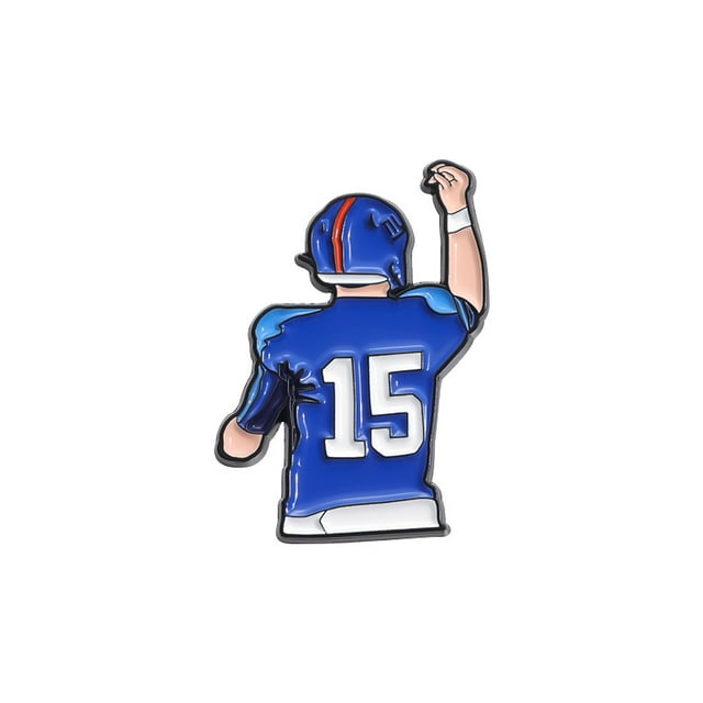 Brooch Pins Alfiler de aleación esmaltada para jugador de fútbol americano
