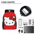 thumbnail image 6 of Hello Kitty Backpack, Travel Laptop Backpack, Water Resistant College School Computer Bag, Durable Daypack, Fit 16 Inch Notebook, 6 of 8