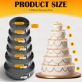 thumbnail image 7 of Nonstick Springform Cake Pan Set 6 Sizes (7 8 9 9.5 10 11 Inch) Leakproof Cheesecake Pans with Removable Bottom for Baking Pizza Quiche$$Home Decor, Kitchen, & Other, 7 of 7