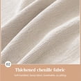 thumbnail image 5 of Toalla de sofá de chenilla degradada, ligera, de lujo, con borde de borlas, antideslizante, antiarañazos, para acampar, tapiz, funda de sofá, 5 of 5