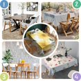 thumbnail image 5 of Pioneer Flower Rectangle Tablecloth 60"x84",Waterproof Polyester Rectangle Table Cloth, Wipeable Spillproof Polyester Tablecloth for Dining, Camping, Indoor and Outdoor, 5 of 5