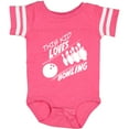 thumbnail image 3 of Inktastic This Kid Loves Bowling Boys or Girls Baby Bodysuit, 3 of 5