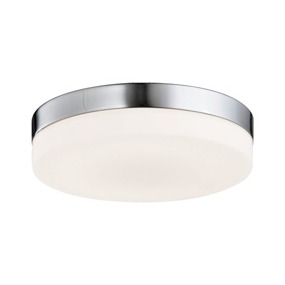 Avenue Lighting LED Flush Mount Cermack St. Brushed Nickel - Exact Size