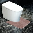 thumbnail image 4 of Toilet Rugs U Shaped 20" × 20" Non Slip & Super Absorbent Extra Thick Soft, Washable Bath Mats for Bathroom Floor, Microfiber Plush Shaggy Contour Bath Rugs for Toilet,Dry Quick, 4 of 5