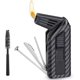 thumbnail image 1 of 3 in 1 Pipe Lighter,Refillable Butane Lighter with 3 Pipe Clean Tool,Angled Soft Flame Pipe Lighter for Pipe Candle Fireplace,Delicate Gift with Pipe, 1 of 5