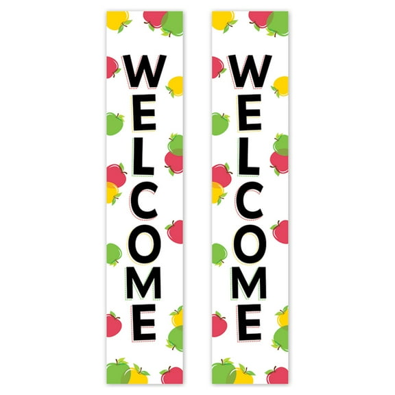 Creative Teaching Press Apple Time Welcome 2-Sided Banner, 8" x 39", Pack of 2