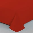 thumbnail image 3 of BedDecor 100% Egyptian Cotton 400 TC 3PC Blood Red Twin Size Flat Sheet Solid Pattern, 3 of 4