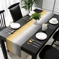 thumbnail image 3 of Color Gradient Pattern Table Runner 60 Inches Long, Kitchen Coffee Dining Table Decoration for Home Party Birthday Wedding Home Decor 13x60 Inches, 3 of 8