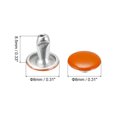 thumbnail image 2 of Unique Bargains 100 Sets Leather Rivets 8mm Double Cap Rivets 8.5mm Height Studs Orange, 2 of 5