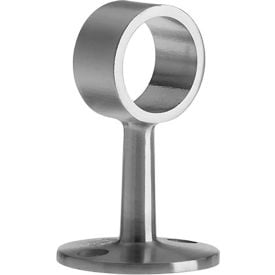 Lavi Industries B1191691 Flush Center Post for 1 in. Tubing, Satin Stainless Steel