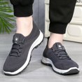 thumbnail image 6 of NOKIO Men's S𝗅ip On Sneakers Breathable Knit Athlet𝗂c Shoes with Elastic Strap, Versatile So𝗅id Color Sport Shoes Comfortable Wide Width Casual Running Shoes for Back to College, 6 of 8