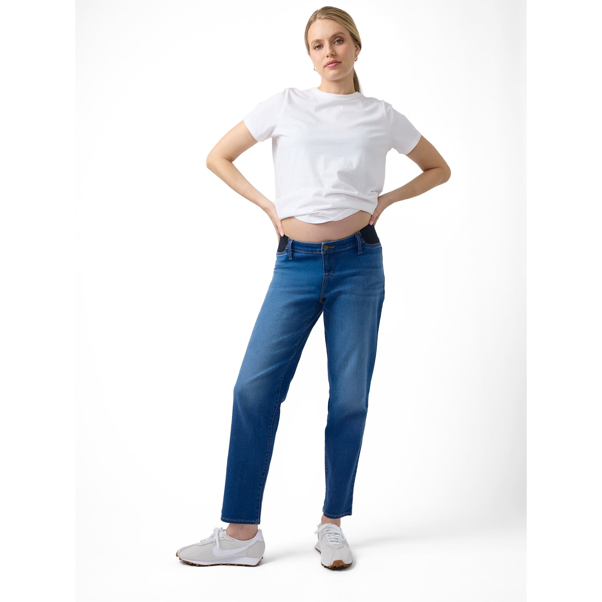 Ingrid & Isabel For Every Belly Women's Maternity Straight Jeans, Sizes XS-XXL