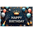 thumbnail image 7 of Yatrandify Decorative Design Birthday Party Banner Polyester Material Celebration Banner Crown Element Balloon Decor for Birthday Party Indoor Decoration Holiday Celebration, 7 of 7