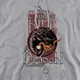 thumbnail image 2 of Game of Thrones Fire Cannot Kill A Dragon Unisex Adult Pull-Over Hoodie,Athletic Heather, Large, 2 of 5