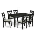 thumbnail image 2 of East West Furniture Dining Room Set Black, WECL7-BLK-C, 2 of 6
