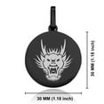 thumbnail image 2 of Stainless Steel Year of the Dragon Zodiac Round Medallion Pendant Necklace, 2 of 3