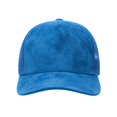 thumbnail image 5 of Suede Baseball Cap for Men Women Curved Brim Mesh Back Breathable Trucker Hat, 5 of 5