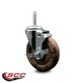 thumbnail image 2 of 5 Inch High Temp Glass Filled Nylon 3/4 Inch Threaded Stem Caster with Brake, 2 of 2