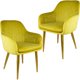 thumbnail image 1 of Sillones Comedor Eames Sillon TapizadoTerciopelo Rack & Pack Mostaza Terciopelo Sala Habitación, 1 of 5