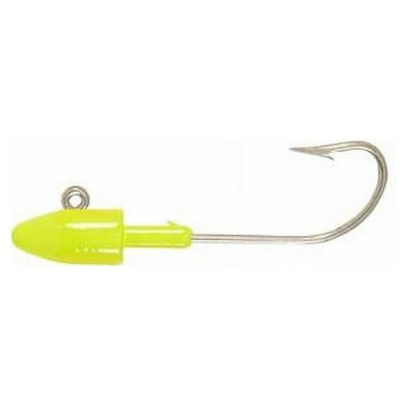 H&H King Jig Head 3Oz Chartreuse 4 Per Pack K34-05