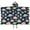 Black Cartoon Dinosaurs, variant on Black Cartoon Dinosaurs Leaves Pattern Hooded Bath Towel,50"x30" for Ages 3 To 12 Kids, Quick Dry Lightweight Soft Microfiber Hood Beach Towel Cover Up for Kids