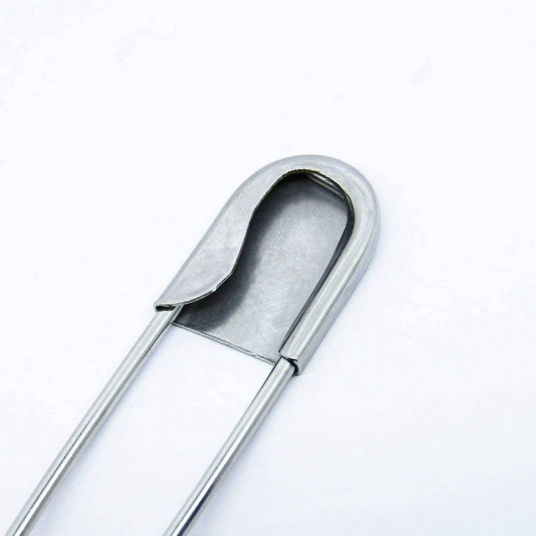 Vrupin Stainless Steel Safety Pins,Safety Pins Bulk Metal Silver