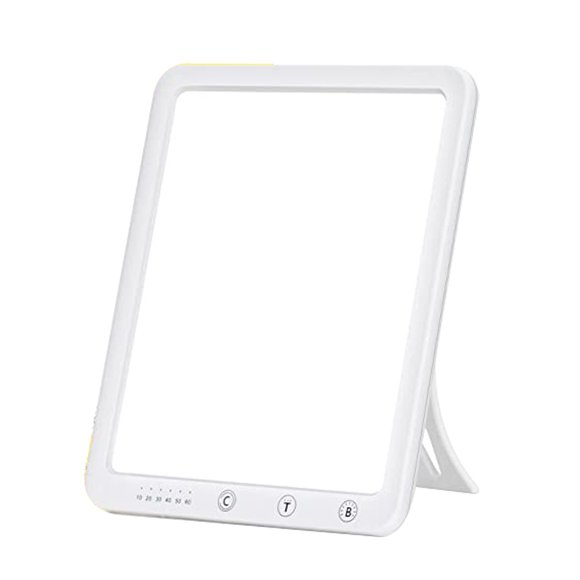 Light Therapy Lamp, 10000 Lux Sun Lamp,Touch Control,Adjustable Brightness Levels ,with Large Size Screen Adjustable Brightness, Timer Function for Home/Office Use