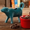 The Pioneer Woman Stoneware Turquoise Cow Creamer Pitcher