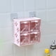 thumbnail image 4 of Caja de condimentos transparente con asa y cuchara, juego de 1 estante para contenedores de almacenamiento con botellas desmontables, a prueba de fugas y apilable para una fácil organización, 4 of 7
