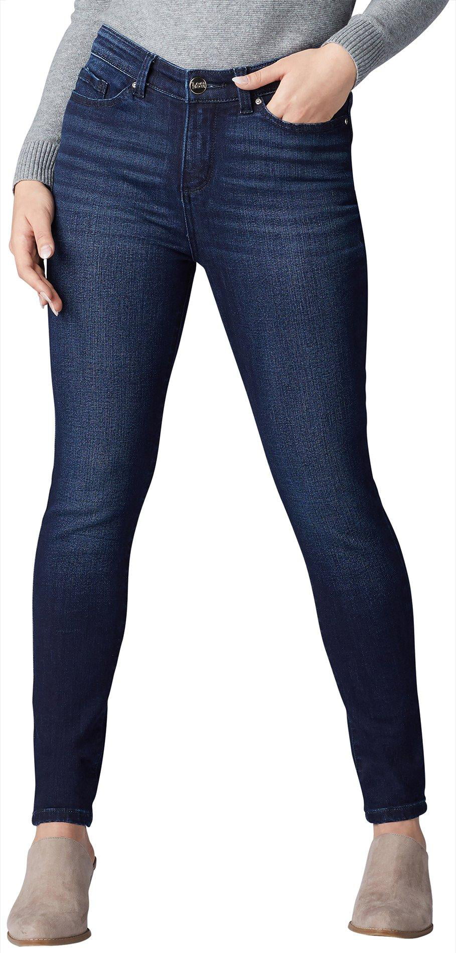 Lee - Lee Petite Solid Distressed Skinny Leg Jeans 33''W X 66''L ...