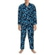 thumbnail image 3 of Balery Blue Butterfly Pijama para Hombre de Dos Piezas con Manga Larga, Conjunto de Dormir y Descanso Suave con Bolsillos-Large, 3 of 7