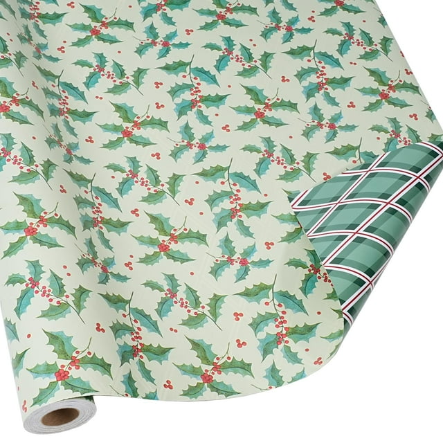 Papel de regalo navideño reversible BIOBROWN 43 x 10 m