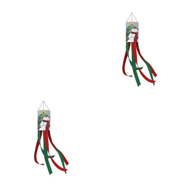 Matsuzay Bandera de tubo de viento de tráquea de Navidad, fiesta de borlas largas, celebración, decoración de patio trasero de Navidad, colgante, Type3 NO3 Matsuzay CBP443840