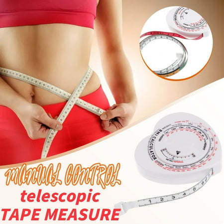 

Mittory Gift for Women Men 150cm Automatic Telescopic Tape Measure Human Body Measurements Measuring Tape