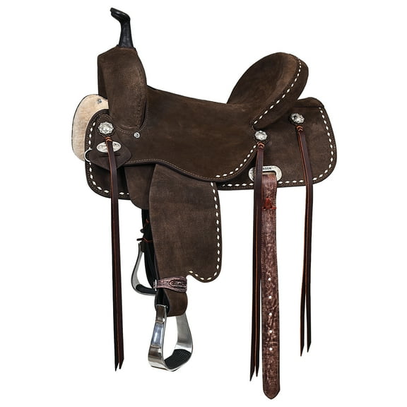 16 Flex Tree Western Horse Saddle American Leather Barrel Trail Hilason