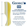 thumbnail image 2 of Peine para Barba GIORGIO G39 Extra Pequeño de Dientes Finos, 2 of 8
