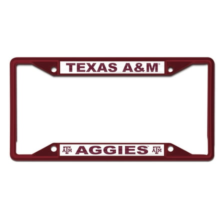 NCAA Texas A&M Team Colored Small Over Small License Plate Frame