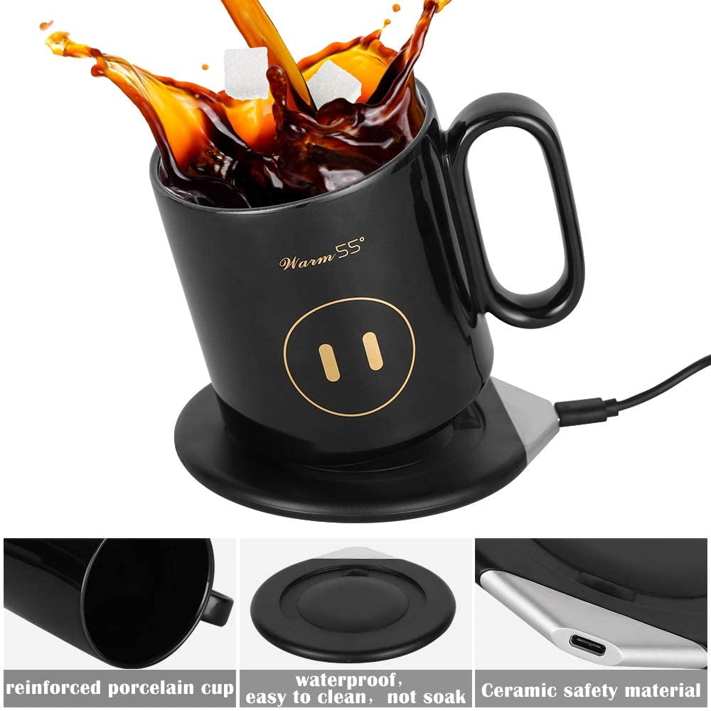 JavaPad 2-in-1 Heating Mug Warmer with Electric Wireless Charger
