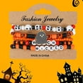 thumbnail image 5 of JVBTVB Halloween Bracelets Stackable Set - Gothic Bat Pumpkin Spider Stretch Beaded Bracelets for Women Girls, Halloween Party Jewelry Gifts, 5 of 6