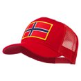 thumbnail image 2 of Norway Flag Patched Mesh Cap - Red OSFM, 2 of 5